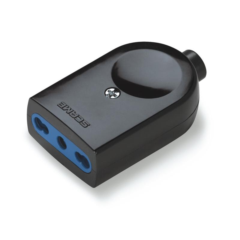 SCAME PARRE SPA - SCA106.3013/N PRESA BLUELINE 2P+T 10/16A NERA
