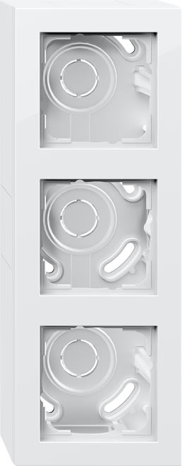 GIRA - GIR106329 AP-Gehause 3f + Rahmen Gira E2 Reinweiss