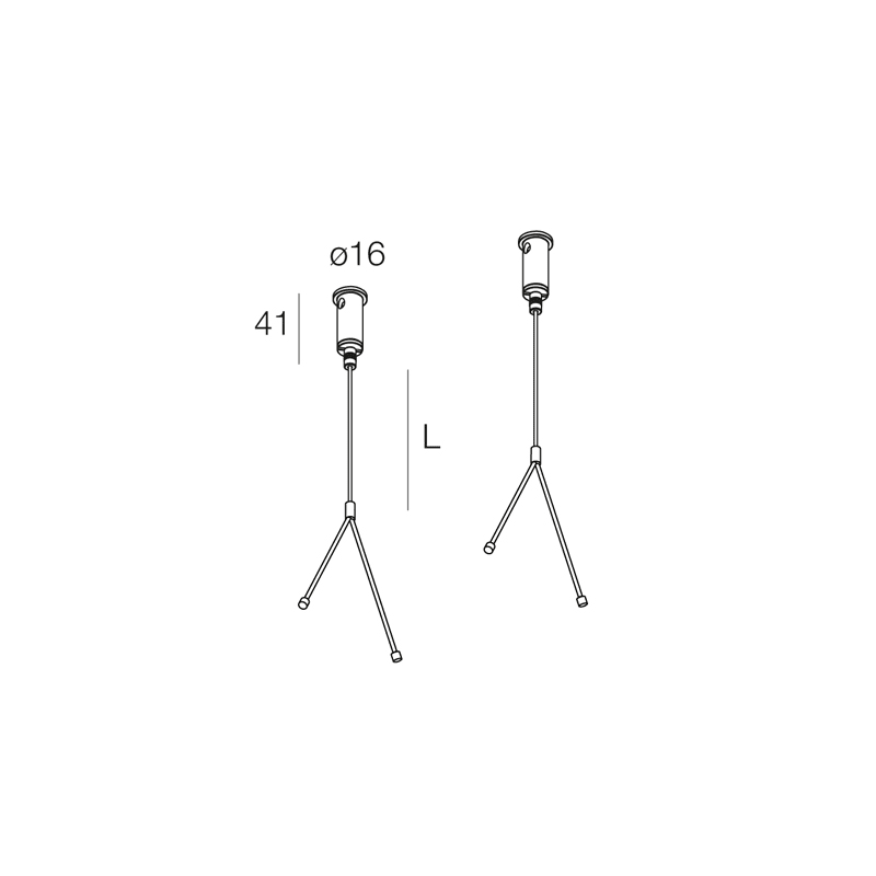 NOVALUX SPA - NOX106737.99 ALL-TRACK: UP-LIGHT COPPIA CAVI SOSP. 3M