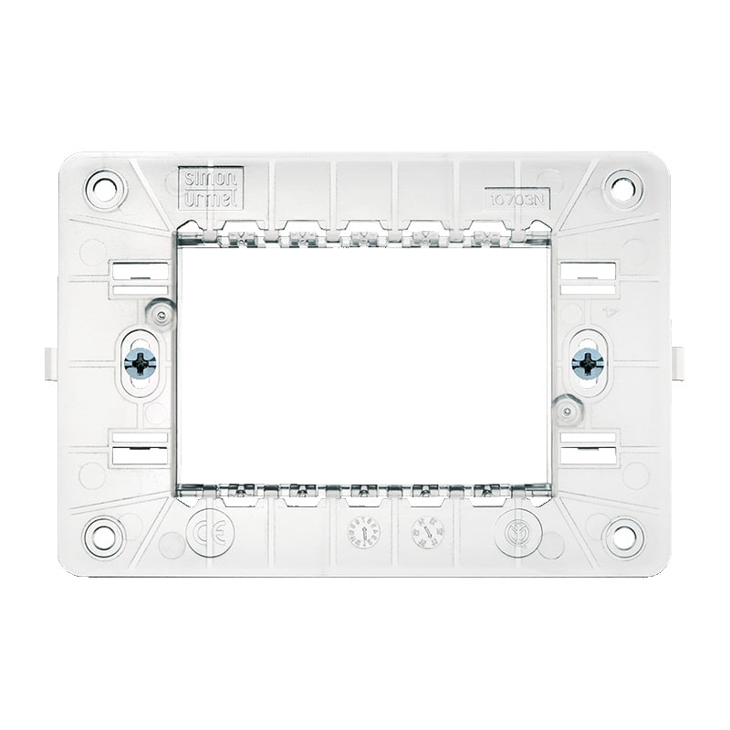 URMET SPA - UTD10703N SUPPORTO RIBASS. 3MOD CON VITI