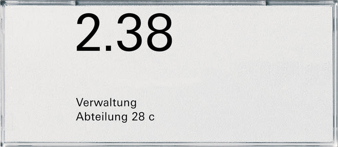 GIRA - GIR107200 Namens-/Turschild 2f Zubehor