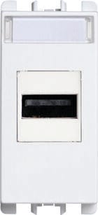 URMET SPA - UTD10451.B PRESA USB BIANCA 1 MODULO