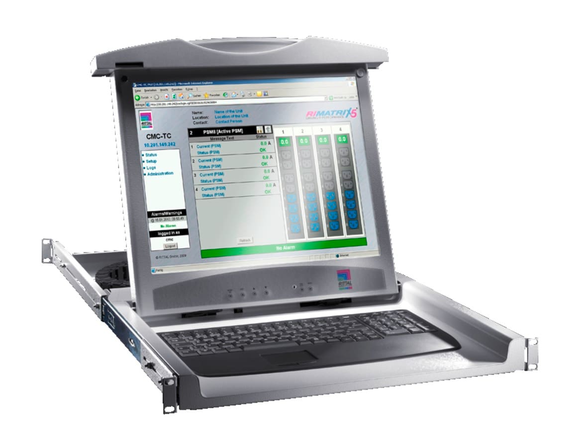 RITTAL SPA - RIT9055412 MTE MONITOR 17  RAL 9005 / INGLESE
