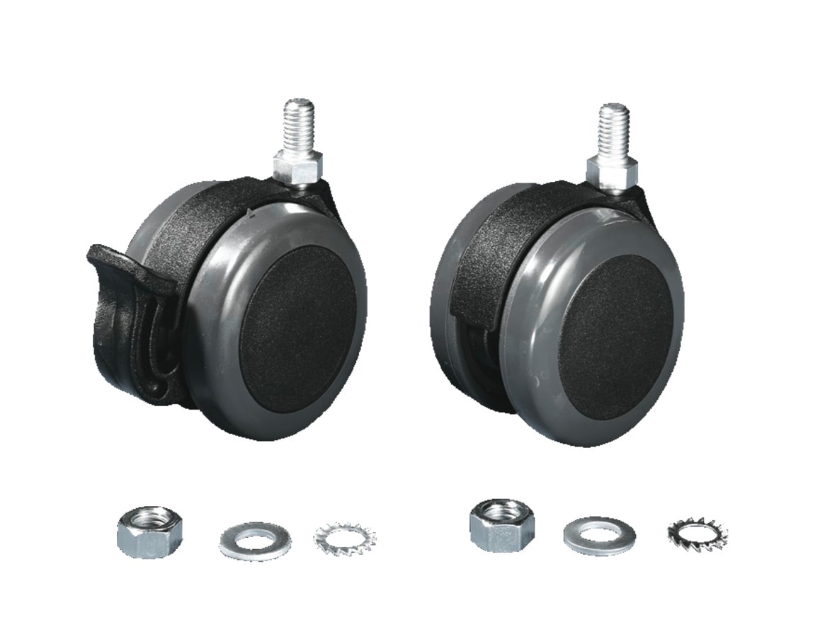RITTAL SPA - RIT6148000 CP 4 RUOTE PIVOTTANTI DOPPIE D=75MM