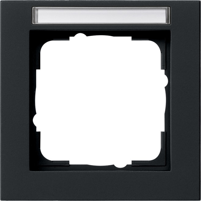 GIRA - GIR109109 Abdeckrahmen 1f BSF Gira E2 Schwarz m
