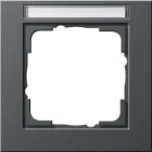 GIRA - GIR109123 PLACCA 1-M CT GIRA E2 ANTRACITE