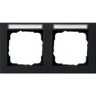 GIRA - GIR109209 PLACCA 2-M ORIZZ. CT