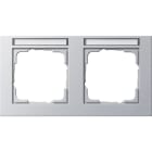 GIRA - GIR109225 Abdeckrahmen 2f waager. BSF Gira E2 F Al