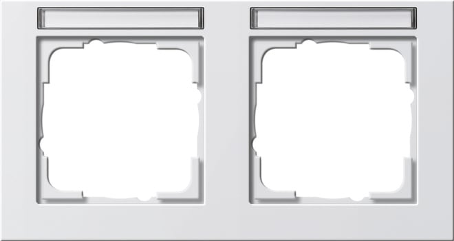 GIRA - GGI109229 Abdeckrahmen 2f waager. BSF Gira E2 Rein