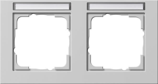 GIRA - GIR109237 Abdeckrahmen 2f waager. BSF Gira E2 Grau