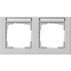 GIRA - GIR109237 PLACCA 2-M ORIZZ. CT GIRA E2 GRIGIO O