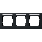 GIRA - GGI109309 PLACCA 3-M ORIZZ. CT GIRA E2 NERO O