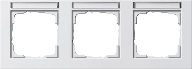 GIRA - GIR109329 PLACCA 3-M ORIZZ. CT GIRA E2 BNC PURO