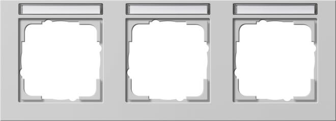 GIRA - GIR109337 PLACCA 3-M ORIZZ. CT GIRA E2 GRIGIO O