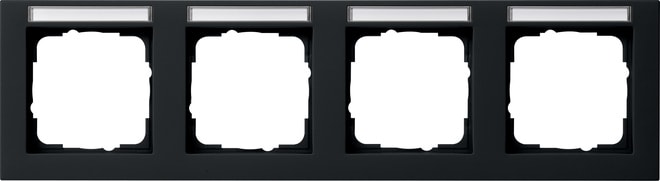 GIRA - GIR109409 Abdeckrahmen 4f waager. BSF Gira E2 Schw