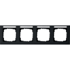 GIRA - GGI109409 PLACCA 4-M CT ORIZZ. CT GIRA E2 NERO O
