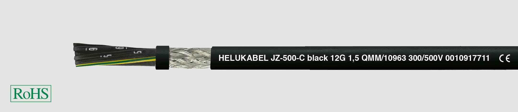 HELUKABEL ITALIA SRL - HLK10942 OZ-500-C BLACK 2X0.75 QMM