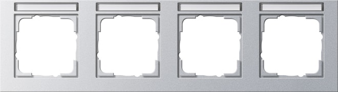 GIRA - GIR109425 Abdeckrahmen 4f waager. BSF Gira E2 F Al
