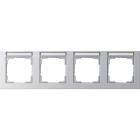 GIRA - GIR109425 PLACCA 4-M CT ORIZZ. CT GIRA E2 C.ALLUM.