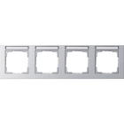 GIRA - GIR109425 Abdeckrahmen 4f waager. BSF Gira E2 F Al