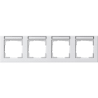 GIRA - GGI109429 Abdeckrahmen 4f waager. BSF Gira E2 Rein