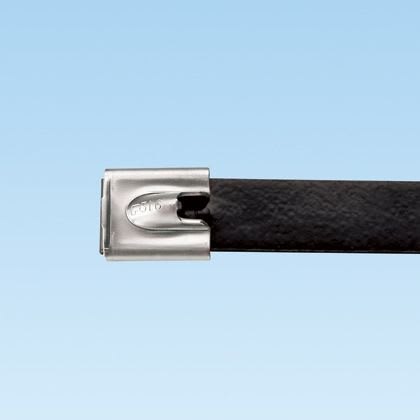 PANDUIT - PANMLTFC8EH-LP316 FASCETTA IN ACCIAIO INOX RIVESTITA IN PO