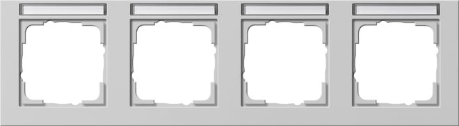 GIRA - GGI109437 Abdeckrahmen 4f waager. BSF Gira E2 Grau
