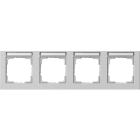GIRA - GGI109437 Abdeckrahmen 4f waager. BSF Gira E2 Grau