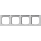 GIRA - GGI109437 PLACCA 4-M CT ORIZZ. CT GIRA E2 GRIGIO O
