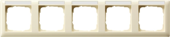 GIRA - GIR109501 PLACCA 5-M ORIZZ. CT SYSTEM 55 BNC CREMA