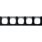 GIRA - GGI109509 Abdeckrahmen 5f waager. BSF Gira E2 Schw