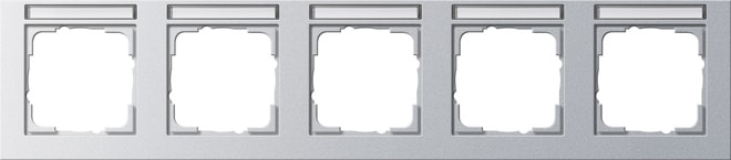 GIRA - GIR109525 PLACCA 5-M ORIZZ. CT GIRA E2 C.ALLUM.