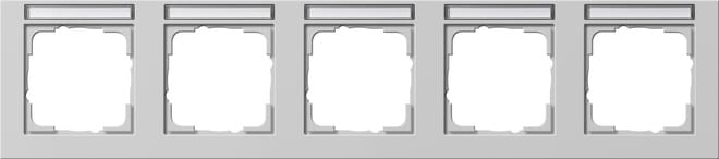 GIRA - GGI109537 Abdeckrahmen 5f waager. BSF Gira E2 Grau