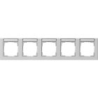 GIRA - GGI109537 Abdeckrahmen 5f waager. BSF Gira E2 Grau