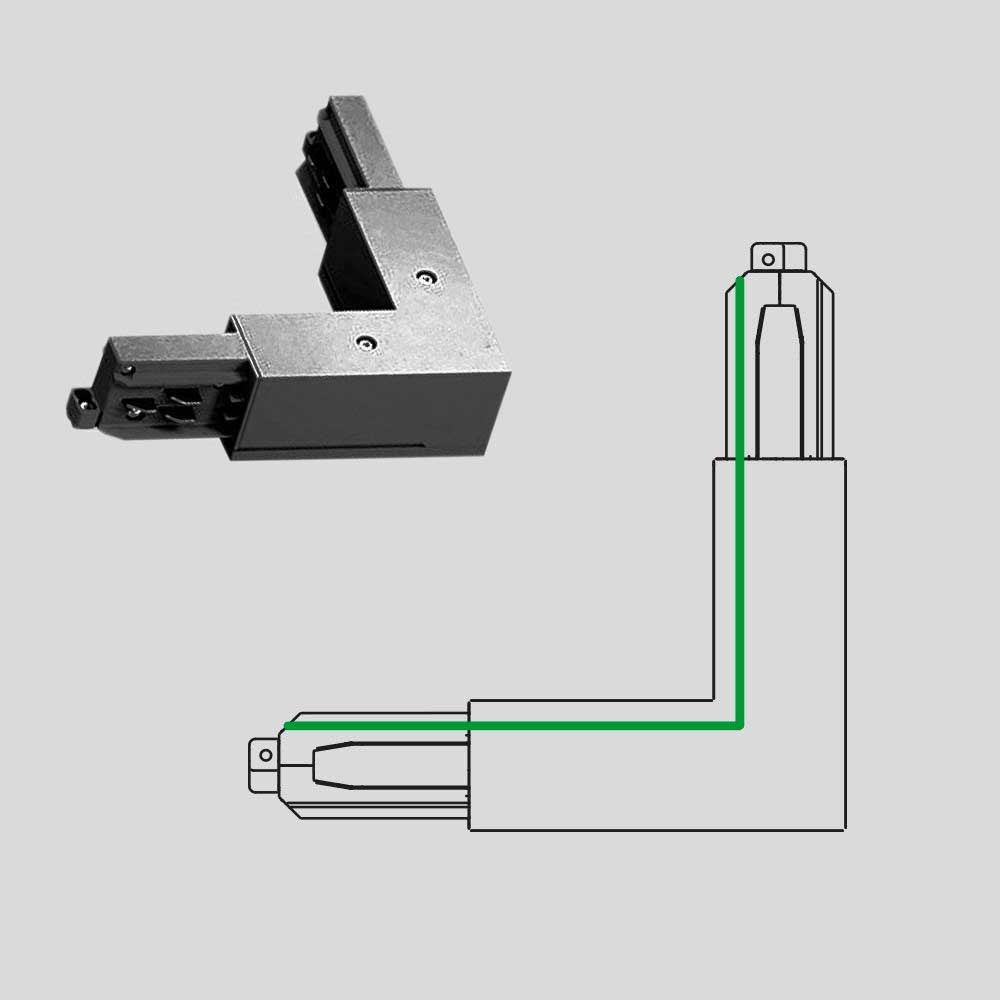 ARCLUCE SPA - ACL1099124X-12 GIUNTO ANG.90° INTERNO 3FASI DALI