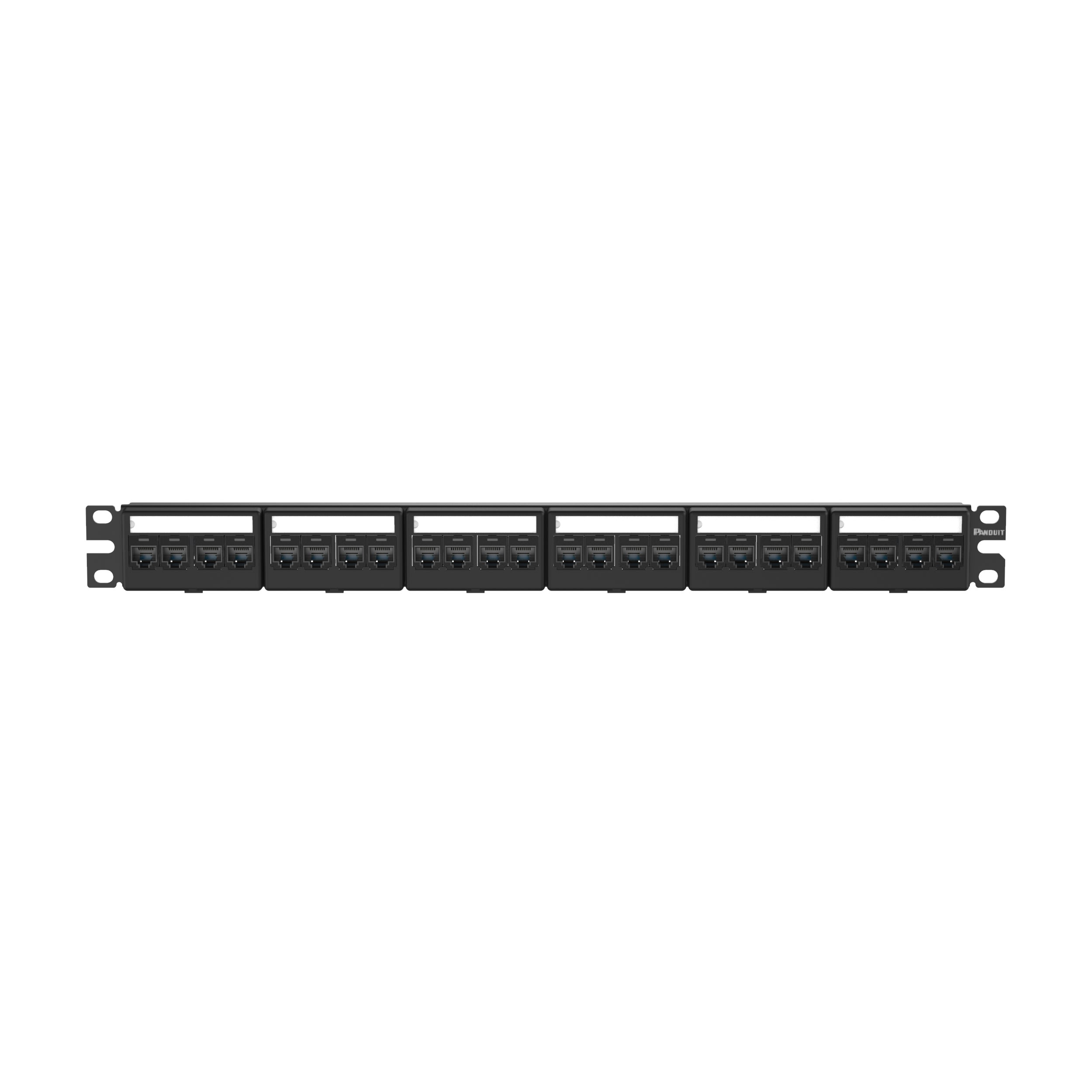 PANDUIT - PANCPPKL6ATG24WBL THE MINI-COM MODULAR PATCH PANEL KIT INC