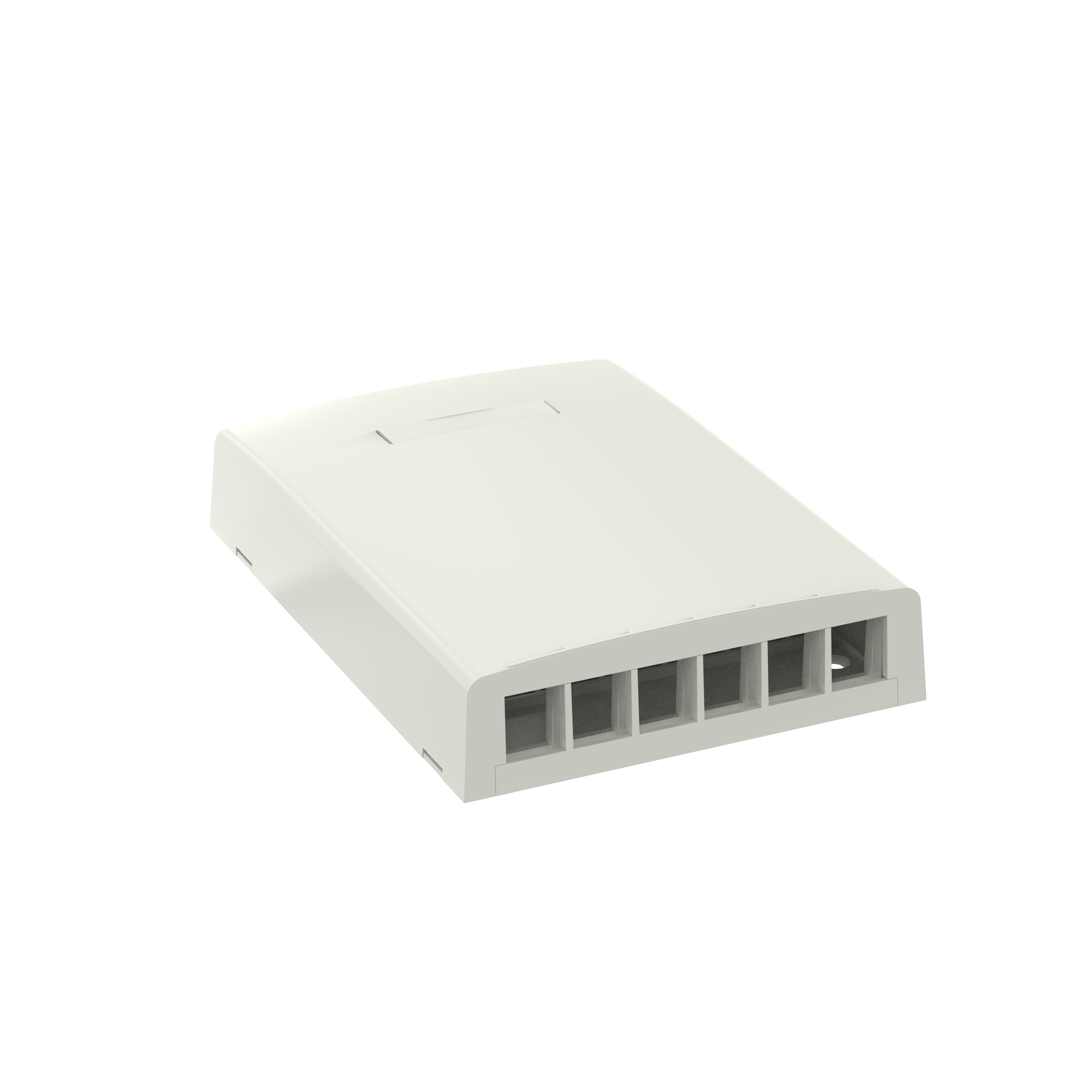 PANDUIT - PANNK6BXIW-AY SCATOLA ESTERNA A 6 POSIZIONI - ADESIVA