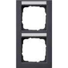 GIRA - GIR110223 Abdeckrahmen 2f senkr. BSF Gira E2 Anthr