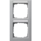 GIRA - GIR110225 Abdeckrahmen 2f senkr. BSF Gira E2 F Alu