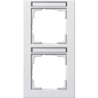 GIRA - GIR110229 Abdeckrahmen 2f senkr. BSF Gira E2 Reinw