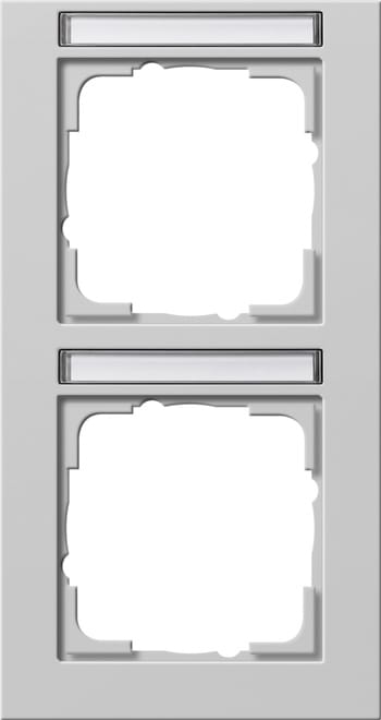GIRA - GGI110237 Abdeckrahmen 2f senkr. BSF Gira E2 Grau