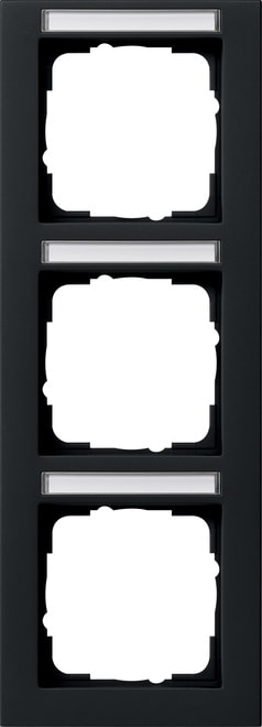 GIRA - GIR110309 PLACCA 3-M VERT. CT GIRA E2 NERO O