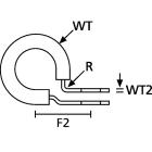 HELLERMANNTYTON Srl - HEE211-15150 P-CLIP ALLUMINIO/NEOPRENE 20.6MM ALU15C