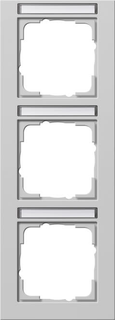 GIRA - GIR110337 PLACCA 3-M VERT. CT GIRA E2 GRIGIO O