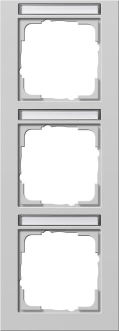 GIRA - GGI110337 Abdeckrahmen 3f senkr. BSF Gira E2 Grau