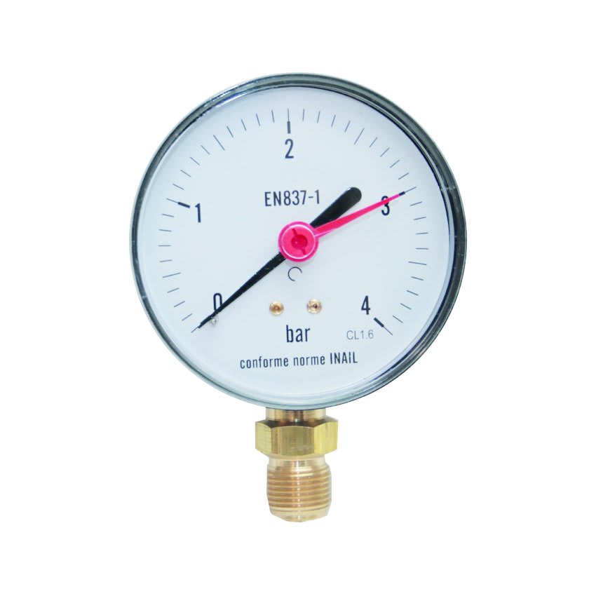 FERRARI - FER110510/10 MANOMETRO RADIALE D.50 10 BAR - 1/4