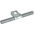 DEHN ITALIA SPA - DEH202000 Staffa portafilo per tetti DEHNQUICK Fe/ tZn per Td 6-10mm, B 8,5mm