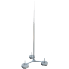 DEHN ITALIA SPA - DEH105550 Asta di captazione D 40/22/16/10mm Al L 5500mm c. tripode piegh. Fe/tZn -SET-