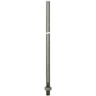 DEHN ITALIA SPA - DEH101001 Punta di captazione D 10mm L 1000mm INOX con dado di bloccaggio per condutture H VI