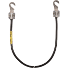 DEHN ITALIA SPA - DEH416030 Cavo di messa a terra 16mm²/L 3,0m nero con 2 capicorda (B) aperti M8/M10